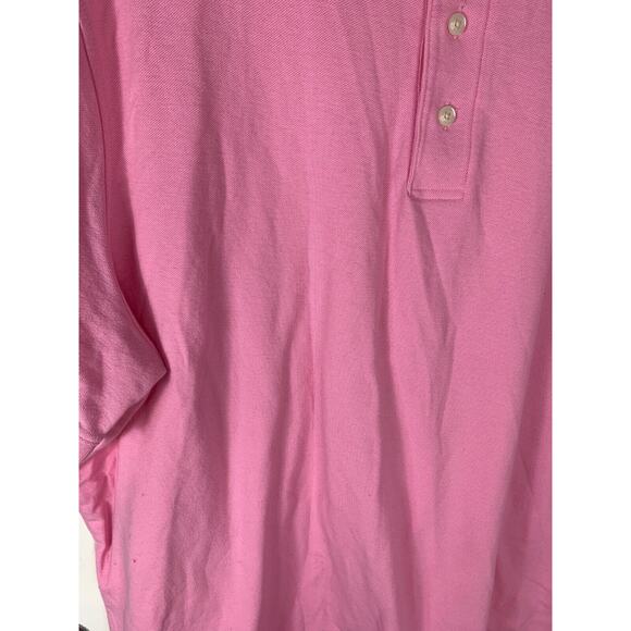 Croft & Barrow Men’s XL Pink Easy Care Short Sleeve Polo Shirt - Picture 3 of 5